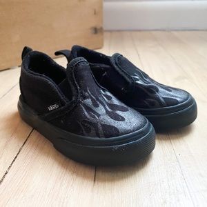 Toddler size 4c fire print vans